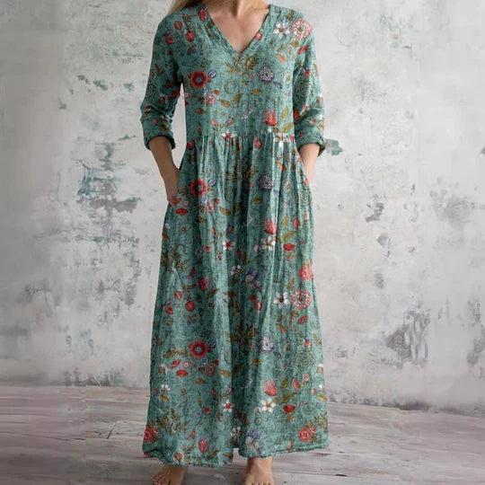 Vintage Floral Maxi Dress Collection