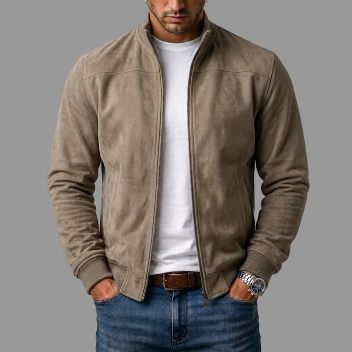 Sommerfeld | Elegant Suede Bomber Jacket for Men (Buy 1, Get 1 FREE)