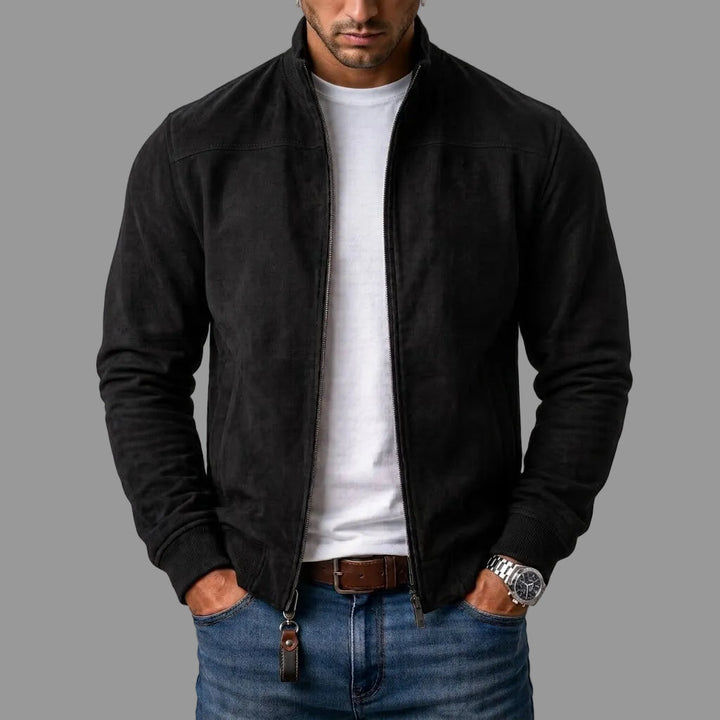 Sommerfeld | Elegant Suede Bomber Jacket for Men (Buy 1, Get 1 FREE)