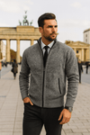 Leon | Knitted Jumper with Zip and Tailoring