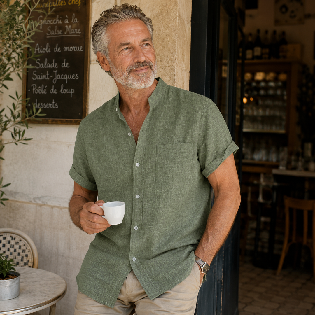 Elias Lightweight Linen Shirt for Men