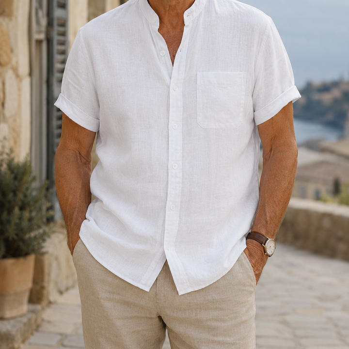Elias Lightweight Linen Shirt for Men