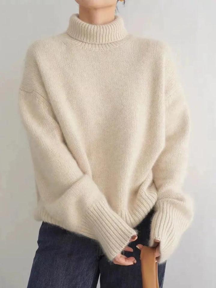 Agneta | Roll Neck Jumper in Soft Knit Blend