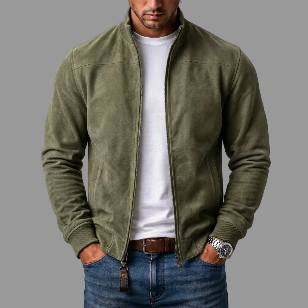 Sommerfeld | Elegant Suede Bomber Jacket for Men (Buy 1, Get 1 FREE)