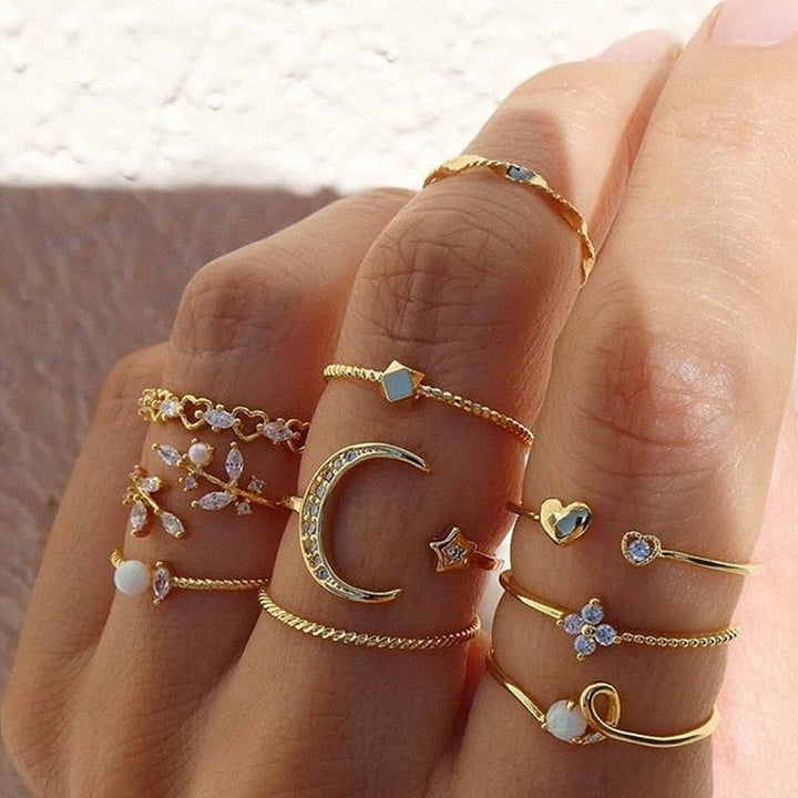 BOHEMIAN RING PACK (10 PCS)
