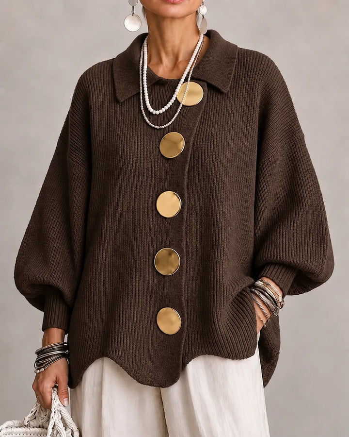 Rosa | Oversized Button Knit Sweater