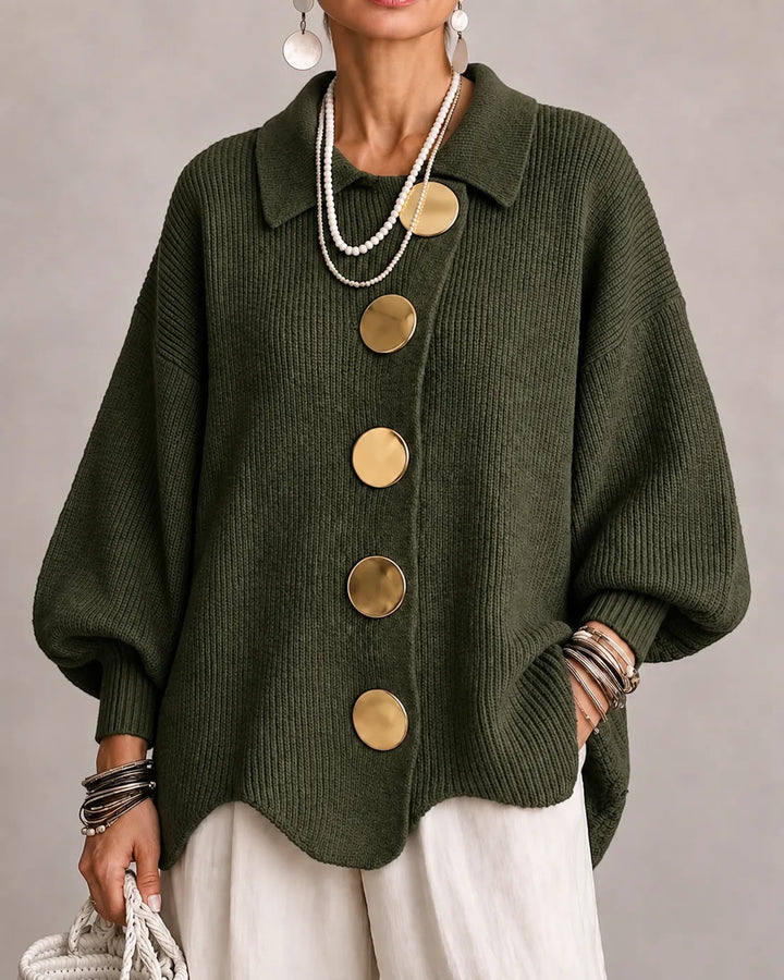Rosa | Oversized Button Knit Sweater