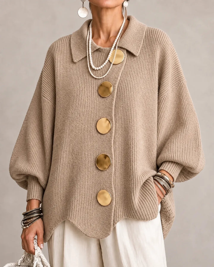 Rosa | Oversized Button Knit Sweater