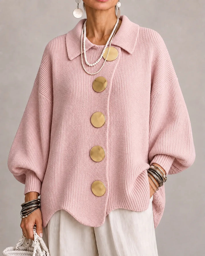 Rosa | Oversized Button Knit Sweater