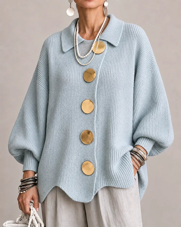 Rosa | Oversized Button Knit Sweater