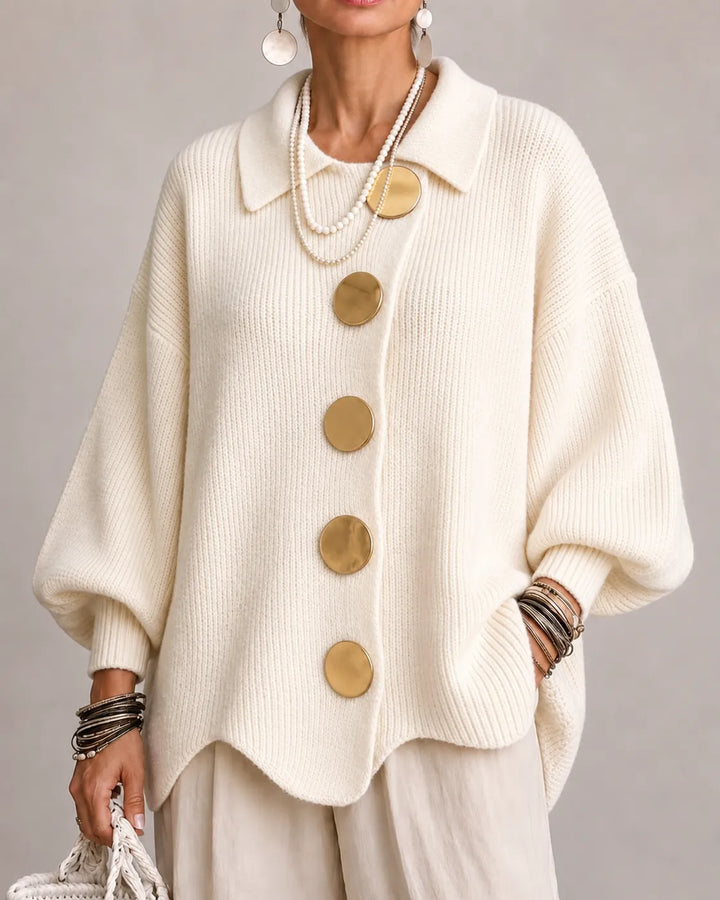 Rosa | Oversized Button Knit Sweater