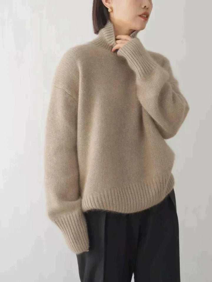 Agneta | Roll Neck Jumper in Soft Knit Blend
