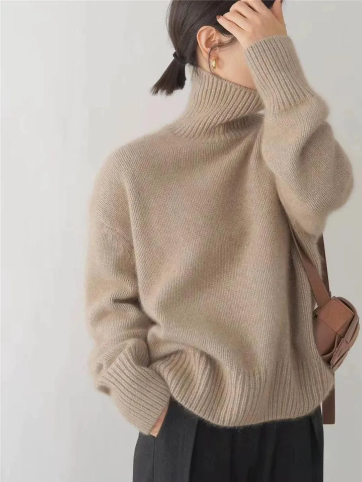 Agneta | Roll Neck Jumper in Soft Knit Blend