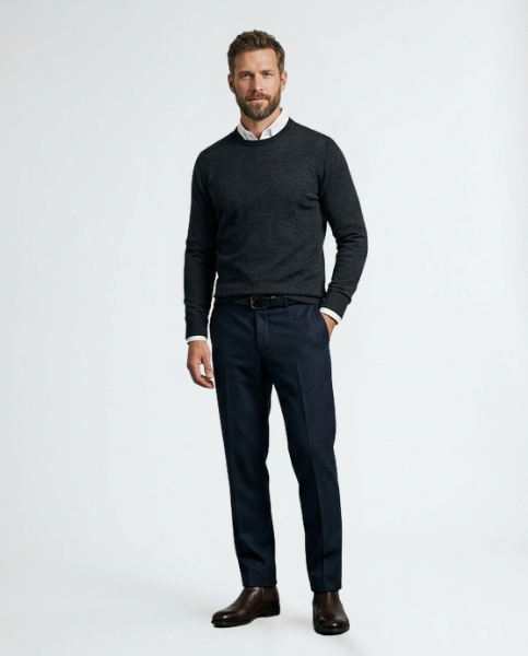 Valentin™ | Elegant Crew Neck Sweater