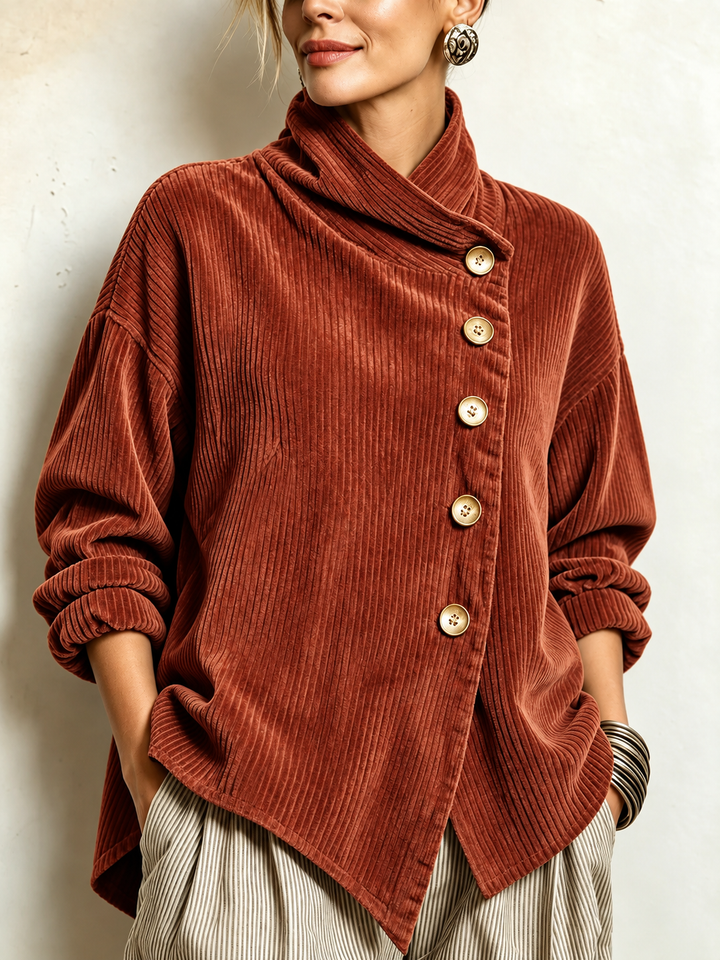 Hollis & June | Olivia Corduroy Button-Up Top