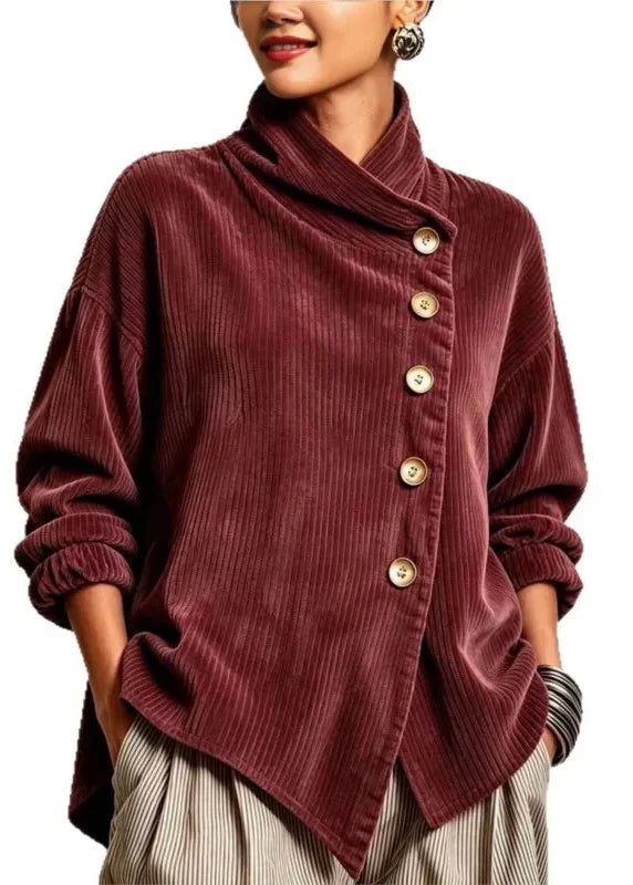 Hollis & June | Olivia Corduroy Button-Up Top