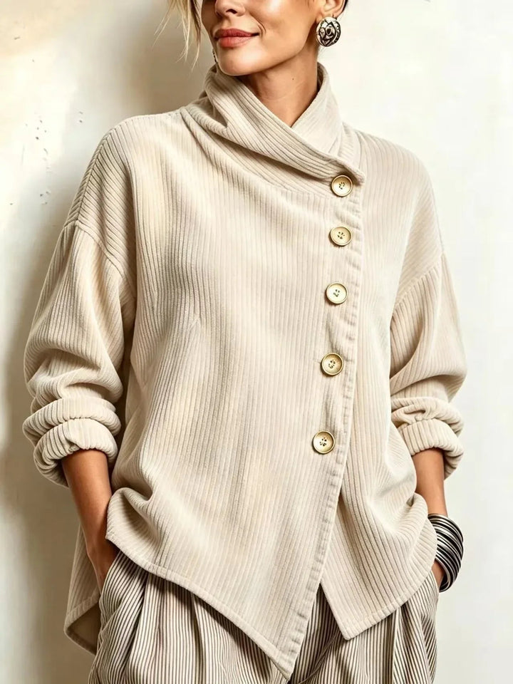 Hollis & June | Olivia Corduroy Button-Up Top