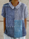 June Draped Collar Blouse