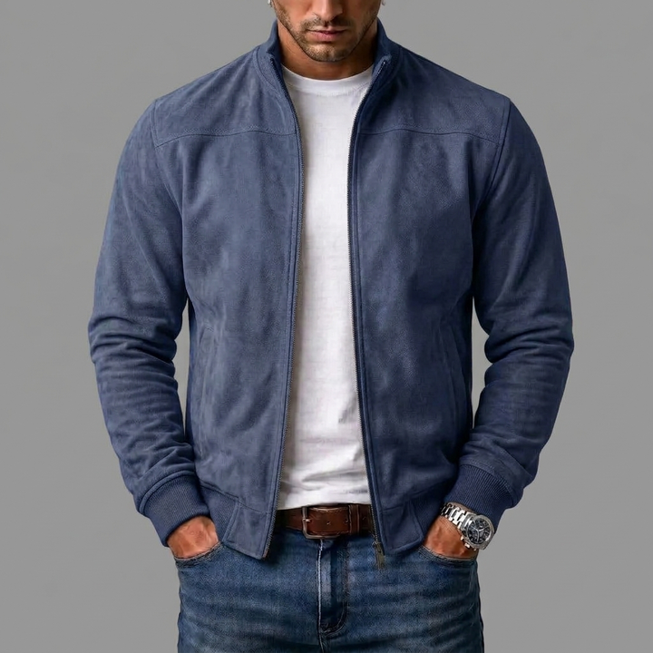 Sommerfeld | Elegant Suede Bomber Jacket for Men (Buy 1, Get 1 FREE)
