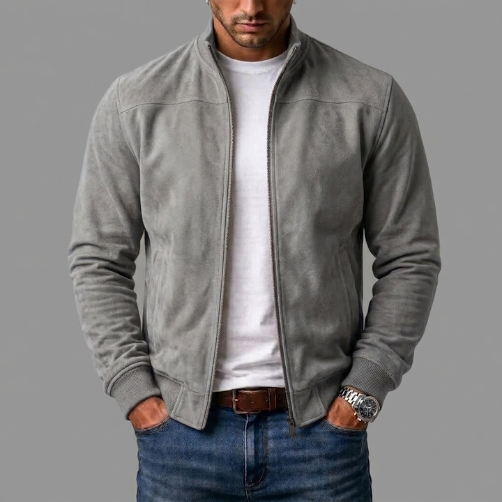 Sommerfeld | Elegant Suede Bomber Jacket for Men (Buy 1, Get 1 FREE)