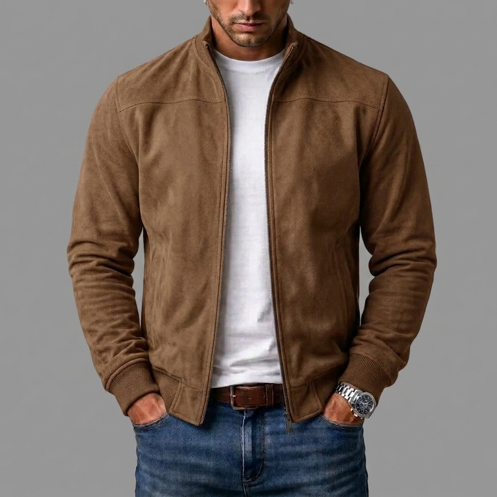 Sommerfeld | Elegant Suede Bomber Jacket for Men (Buy 1, Get 1 FREE)