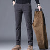 William | Men's Fleece-Lined Corduroy Straight-Fit Warm Pants
