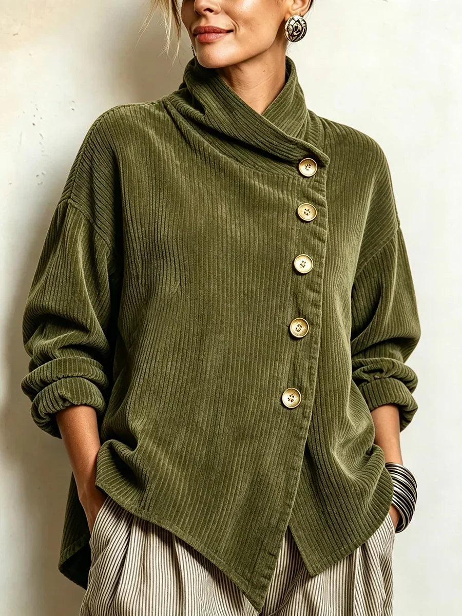 Hollis & June | Olivia Corduroy Button-Up Top