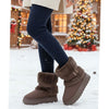 Mia | Women's Fur-Trimmed Slip-On Winter Snow Boots