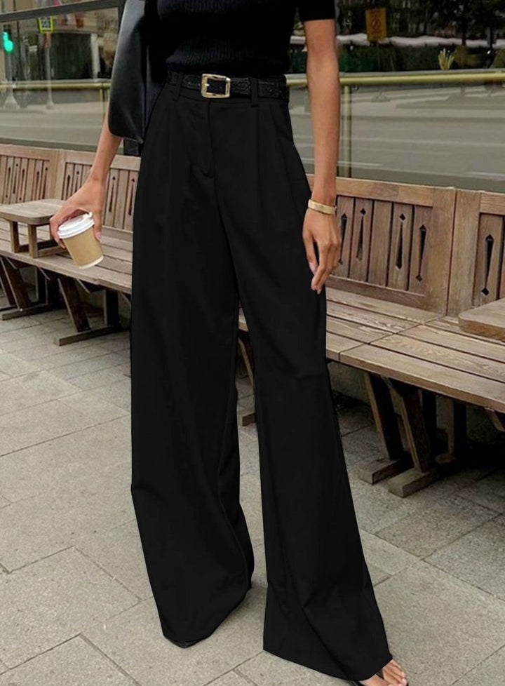 Scarlett | Women's High-Waist Wide-Leg Tailored Trousers Office Pants