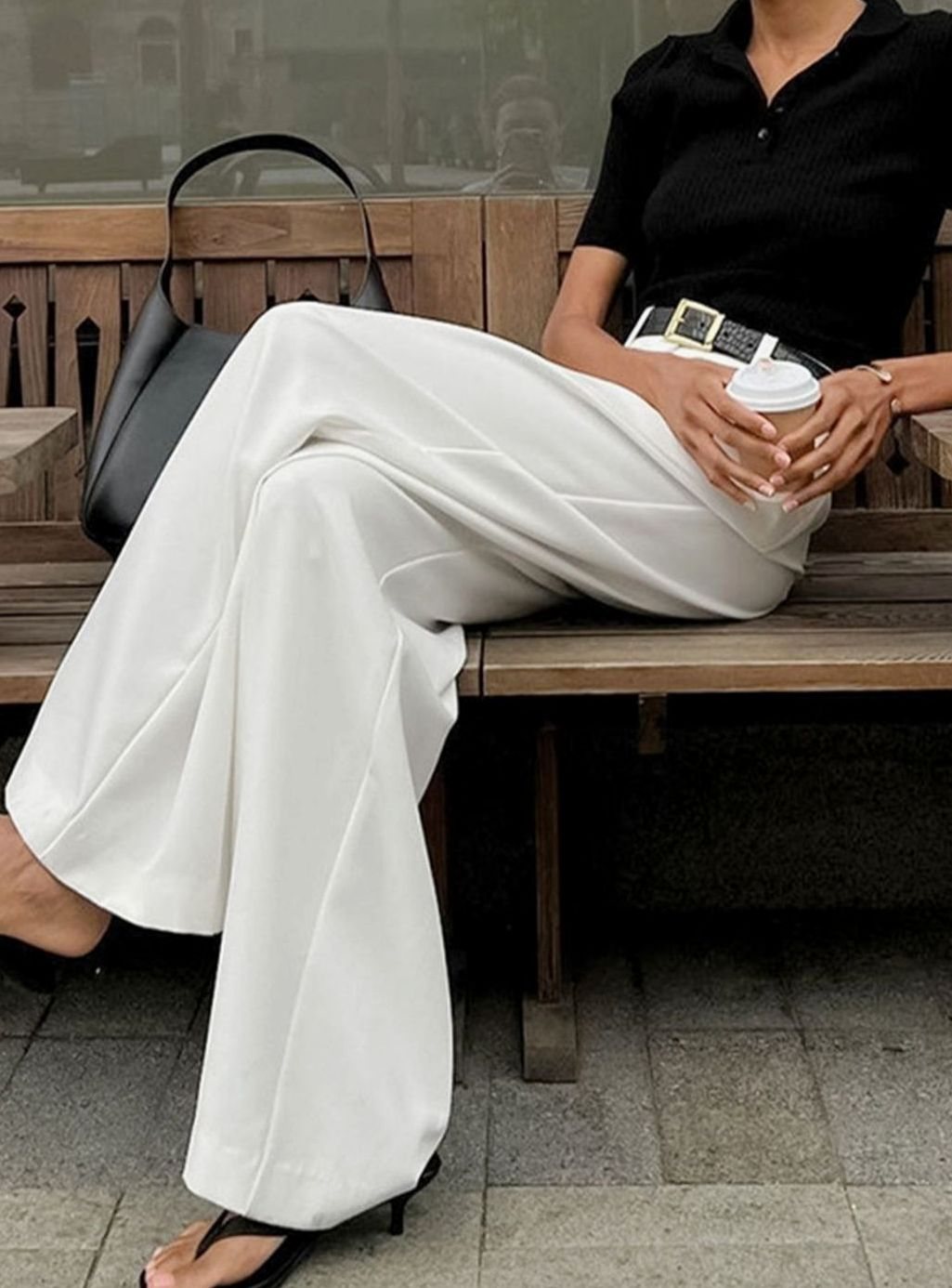Scarlett | Women's High-Waist Wide-Leg Tailored Trousers Office Pants