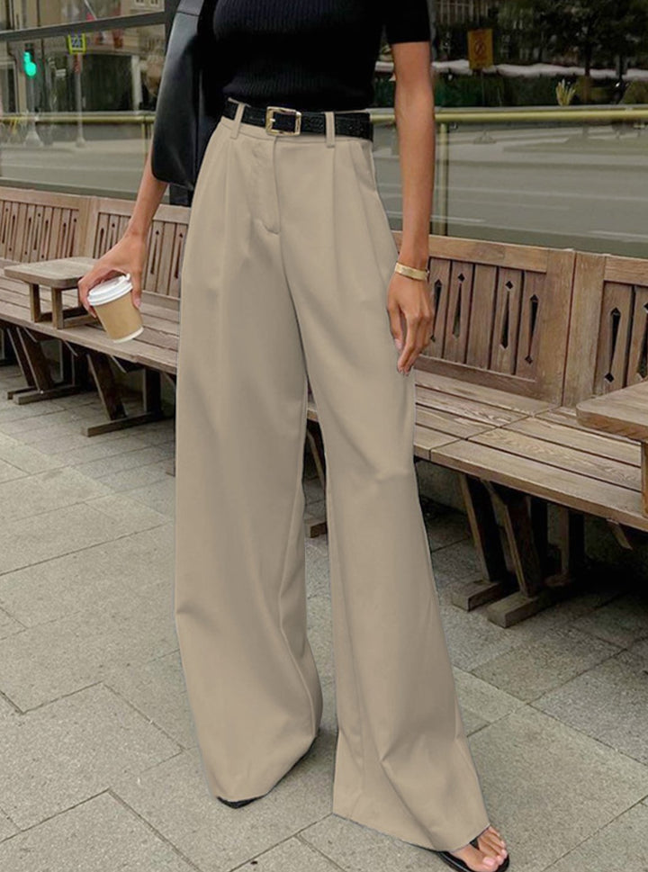 Scarlett | Women's High-Waist Wide-Leg Tailored Trousers Office Pants