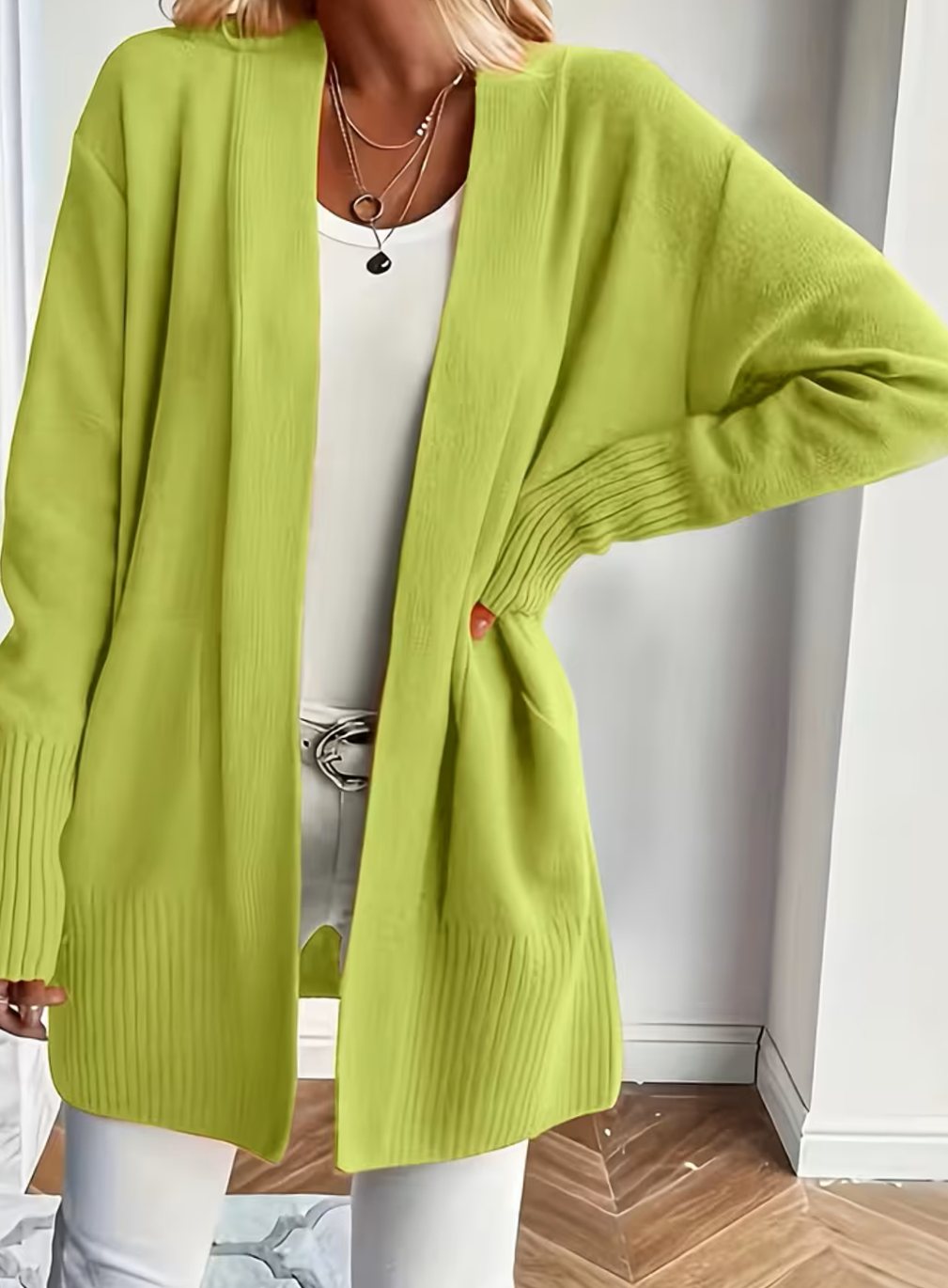 Harper | Women's Relaxed Open-Front Knit Cardigan Sweater